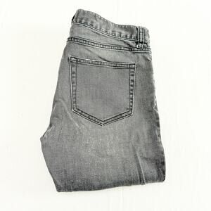 Sandro Paris Skinny Gray Wash Button Fly Denim Jeans Size 32